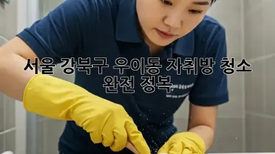 서울 강북구 우이동 자취방 청소 완전 정복!
