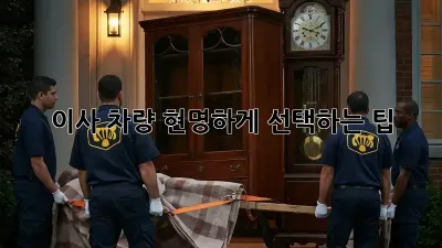 이사 차량, 현명하게 선택하는 팁!